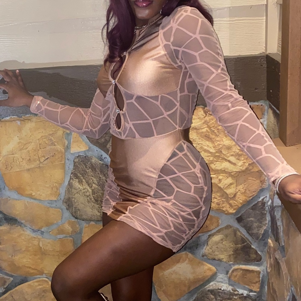 Poster Girl Style Champagne Dress